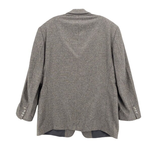 Nordstrom Ermenegildo Zegna Cloth 100% Cashmere Soft Gray Check Blazer Est. 46R - Picture 3 of 8